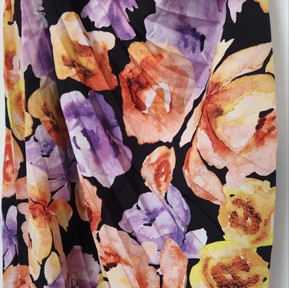 Geisha Designs Asymmetrical Floral Dress - M - Picture 13 of 14